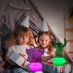 Wenkmiss 3D Illusion Stitch Night Light, 2 Patterns And 16 Color Room Decor Lamp With Remote Control, Birthday Christmas Gifts For Kids, Boys, Stitch Girls -Xmas Lighting Shop 61IWkIIs7RL. AC SL1000