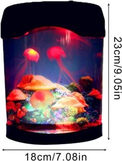 Toycol LED Jellyfish Lava Lamp USB Jellyfish Lamp Electric Aquarium Tank Mood Night Light With Color-Changing For Home Bar Bedroom Decoration Christmas Gift For Kids And Adults -Xmas Lighting Shop 61K AzuPSEL. AC SL1262