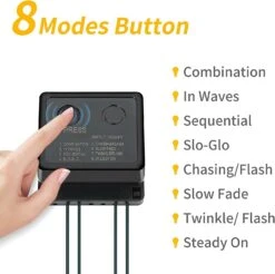 QUWIN Led Outdoor Christmas String Lights, 500 LED UL Certified 8 Lighting Modes, Indoor & Outside Waterproof Fairy Light For Christmas Tree, Patio, Holidays, Party (180 Ft Warm White) -Xmas Lighting Shop 61KQLnCPZL. AC SL1500