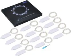 AMIR Upgraded Fairy String Lights, 12 Pack Starry Lights Battery Operated, 3.3ft 20 LED Indoor Outdoor Halloween String Lights, Copper Wire Lights For Party, Wedding, Christmas Decoration (Warm White) -Xmas Lighting Shop 61KSdjjLziL. AC SL1200