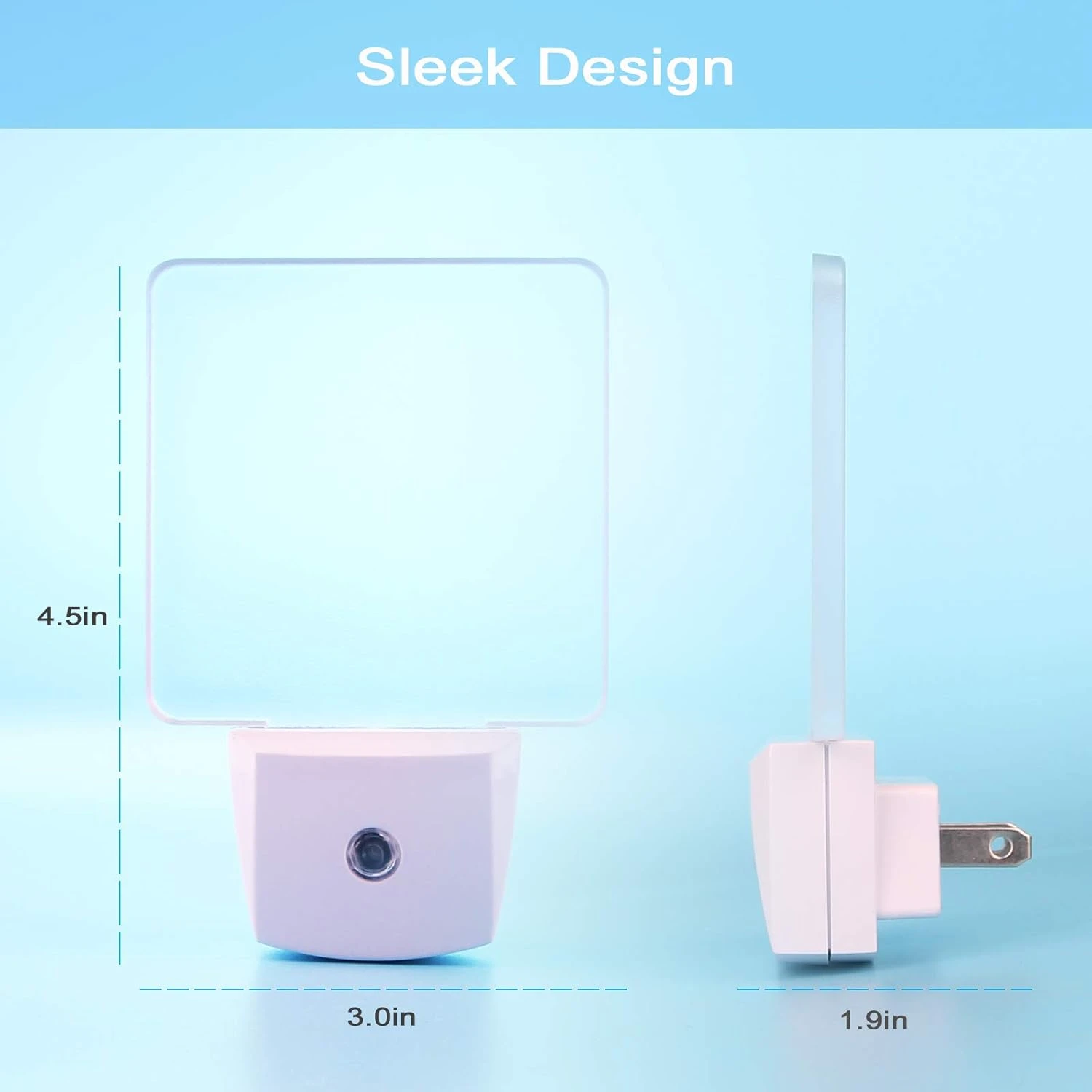 Blue Led Night Light Plug In, 4 Pack Dusk To Dawn Blue Night Light, Auto ON Off, 0.5W Suitable For Bathroom, Hallway, Nursery, Bedroom, Stairs, Kitchen, Adults, Kids, Halloween, Christmas Decor 5 Blue Led Night Light Plug In, 4 Pack Dusk To Dawn Blue Night Light, Auto ON Off, 0.5W Suitable For Bathroom, Hallway, Nursery, Bedroom, Stairs, Kitchen, Adults, Kids, Halloween, Christmas Decor - Image 5