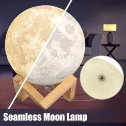 TyTopFan Moon Lamp Goodfeel 6in 16 Colors LED 3D Print Moon Light With Stand & Remote&Touch Control And USB Rechargeable, Moon Light Lamps For Kids Friends Lover Birthday Christmas Gifts (6inch) -Xmas Lighting Shop 61Kfz5tAqS. AC SL1000