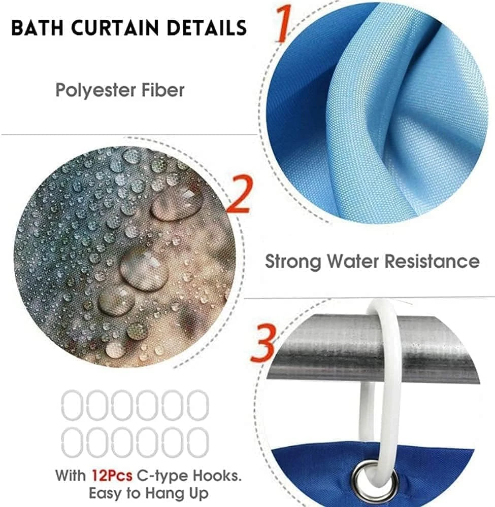 DDQTOUCH 4 PCS Nightmare Before Christmas Bathroom Set With Shower Curtain And Rugs, Halloween Jack Skellington And Sally Shower Curtain Bathroom Decor Set With 12 Hooks (Color-30) 5 DDQTOUCH 4 PCS Nightmare Before Christmas Bathroom Set With Shower Curtain And Rugs, Halloween Jack Skellington And Sally Shower Curtain Bathroom Decor Set With 12 Hooks (Color-30) - Image 5