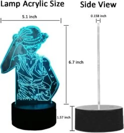 Bri-moryea Japan Anime Monkey D. Luffy 3D LED Illusion Night Light 7 Colors Desk Lamp Home Bedroom Decor Child Birthday Christmas Kids Toys(Monkey D. Luffy) 11 Bri-moryea Japan Anime Monkey D. Luffy 3D LED Illusion Night Light 7 Colors Desk Lamp Home Bedroom Decor Child Birthday Christmas Kids Toys(Monkey D. Luffy) -Xmas Lighting Shop 61LWfz9kDEL. AC SL1000