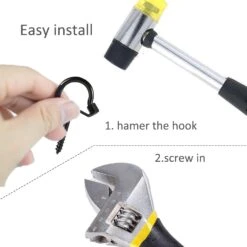 Q-Hanger Hooks For Outdoor String Lights Safety Screw Hook Home Christmas Lights Hanger Hooks For Garage New Year Party Outdoor Wire Fairy Led Lights (Hook C) 12 Q-Hanger Hooks For Outdoor String Lights Safety Screw Hook Home Christmas Lights Hanger Hooks For Garage New Year Party Outdoor Wire Fairy Led Lights (Hook C) -Xmas Lighting Shop 61Mcqm86VL. AC SL1500