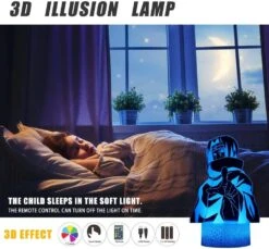 EINADBAD 3 Patterns Anime Figure 3D Anime Lamp,16 Color Change Decor Lamp With Remote & Smart Touch, Christmas Birthday Gifts For Boys Girls Kids -Xmas Lighting Shop 61MmPlEAzVL. AC SL1000