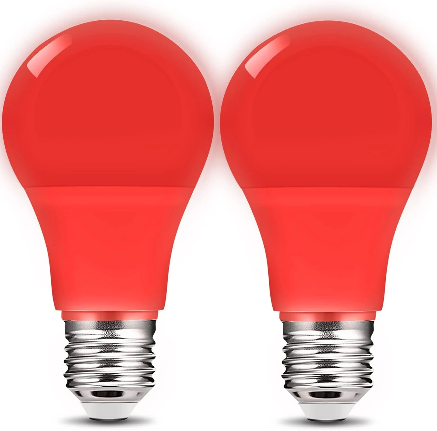 Red Light Bulb 9W (60W Equivalent) E26 Base Non-Dimmable, LED Colored Light Bulbs For Halloween Christmas Party Holiday Lighting 2-Pack 1 Red Light Bulb 9W (60W Equivalent) E26 Base Non-Dimmable, LED Colored Light Bulbs For Halloween Christmas Party Holiday Lighting 2-Pack