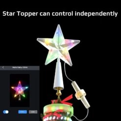 8Ft Christmas Tree Lights With Remote, Christmas Tree Topper Star With 450 LED Smart Christmas Tree Lights String With Remote&App,Music Sync&Timer Control,Waterproof For Indoor Outdoor Christmas Decor -Xmas Lighting Shop 61OxY9ynd0L. AC SL1500