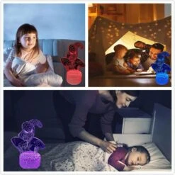 Hasdlga 3D Illusion LED Lamp,Night Light For Kids,16 Colors Changing Touch & Remote Control Superhero Christmas Gifts For Boys Girls -Xmas Lighting Shop 61P0ZfoBZHL. AC SL1002