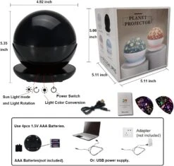 Night Light For Kids, Dinosaur Room Decor For Boys, LED Galaxy Projector, Rotation Night Light Projector, USB Or Battery Operated Sky Lights, Change Color Star Lights, Christmas Gifts. (Black) -Xmas Lighting Shop 61PYfmlb3IL. AC SL1000