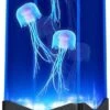 Gifts For Adults Kids, Multi-Color Jellyfish Lava Lamps, USB Powered Aquarium Night Lights, Home Office Room Decoration, Gift For Halloween Birthdays Holidays Christmas (Black)