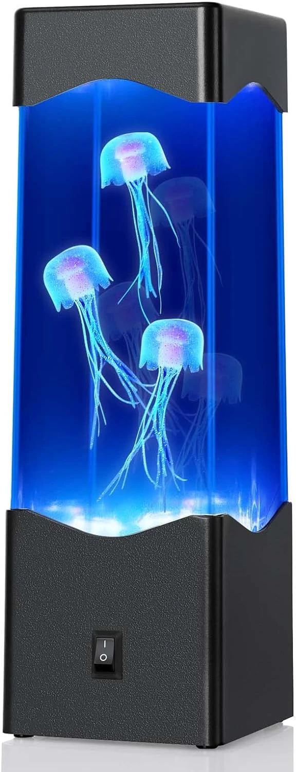 Gifts For Adults Kids, Multi-Color Jellyfish Lava Lamps, USB Powered Aquarium Night Lights, Home Office Room Decoration, Gift For Halloween Birthdays Holidays Christmas (Black) 1 Gifts For Adults Kids, Multi-Color Jellyfish Lava Lamps, USB Powered Aquarium Night Lights, Home Office Room Decoration, Gift For Halloween Birthdays Holidays Christmas (Black)