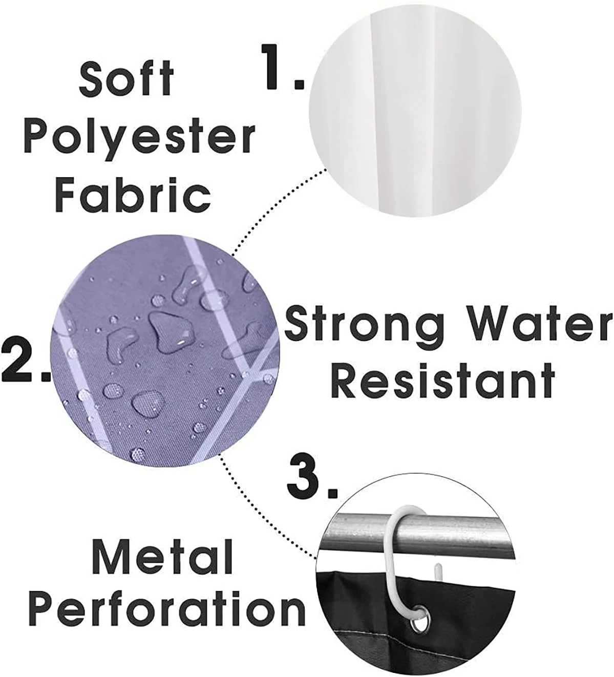 LAYINUSG 4Pcs Nightmare Before Christmas Shower Curtain Set With Non-Slip Rugs, Toilet Lid Cover And Bath Mat, Halloween Xmas Winter Holiday Bathroom Decor Sets With 12 Hooks 72 X 72 Inches 6 LAYINUSG 4Pcs Nightmare Before Christmas Shower Curtain Set With Non-Slip Rugs, Toilet Lid Cover And Bath Mat, Halloween Xmas Winter Holiday Bathroom Decor Sets With 12 Hooks 72 X 72 Inches - Image 6