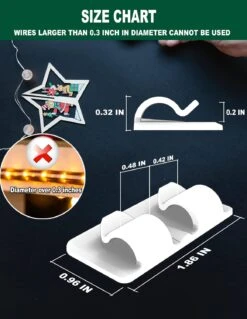 Outdoor Light Clips: 20 Clips Clear - Hooks For Outdoor String Lights - Adhesive Waterproof Strips Outdoor Light Clips For Patio Hanging Heavy Duty Gutter Outside Fence Window Christmas Decorate -Xmas Lighting Shop 61Q6O8XiwxL. AC SL1500