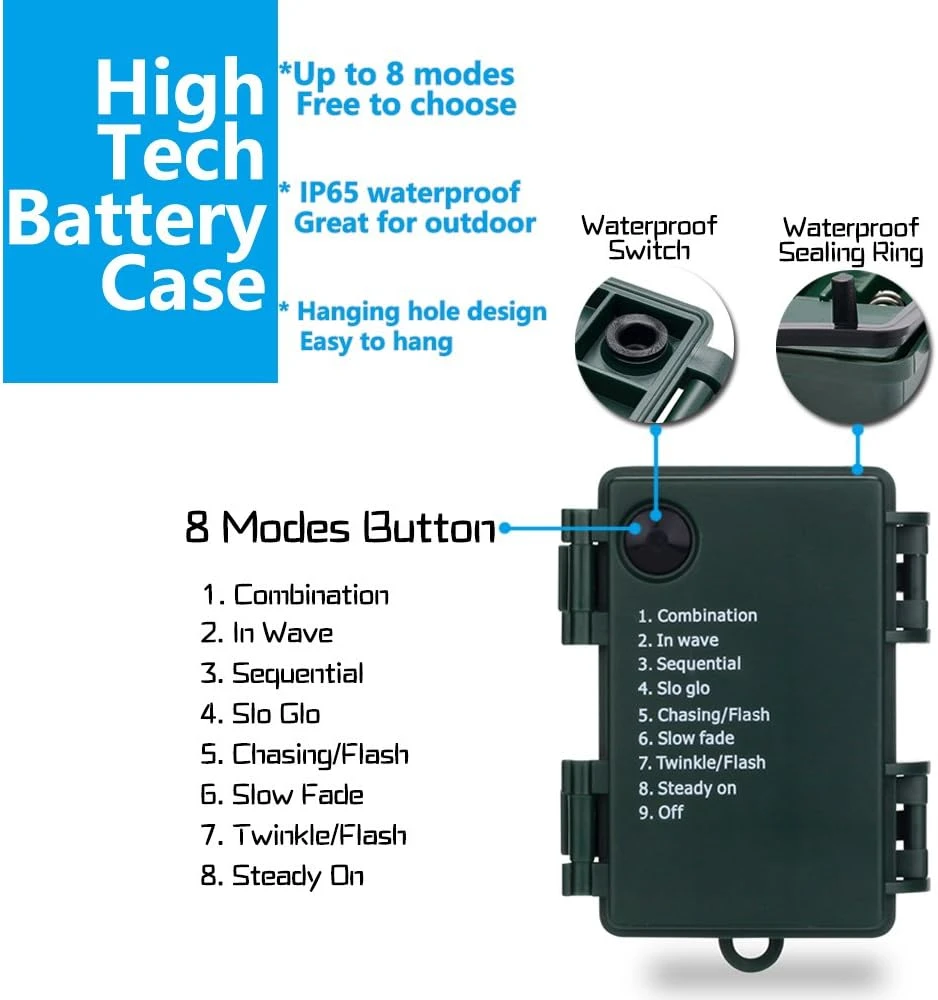 RECESKY Christmas String Lights With Built-in Timer - 50 LED 19ft Fairy Battery Operated Mini String Light For Outdoor Indoor Garden Party House Wreath Xmas Decor Christmas Tree Decoration Multi Color 5 RECESKY Christmas String Lights With Built-in Timer - 50 LED 19ft Fairy Battery Operated Mini String Light For Outdoor Indoor Garden Party House Wreath Xmas Decor Christmas Tree Decoration Multi Color - Image 5