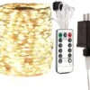 RESNICE LED Fairy String Lights 100FT 300 LEDs Outside Indoor Plug In String Lights Waterproof Remote Control For Living Bed Room, Backyard, Patio, Garden, Porch, Wedding Or Christmas Decorating