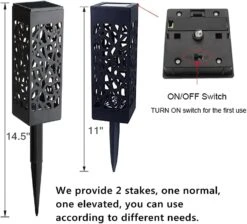 MAGGIFT 8 Pcs Solar Powered LED Garden Lights, Solar Path Lights Outdoor, Automatic Led Halloween Christmas Decorative Landscape Lighting For Patio, Yard And Garden -Xmas Lighting Shop 61Ta474mEgS. AC SL1001