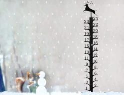 BIUWING 24 Inch Iron Art Snow Gauge Outdoor, Elk Snow Measuring Stick, Snowfall Gauge For Yard, Winter Snow Measurer Snow Ruler Inches, Christmas Decorations, Snowfall Measuring Device -Xmas Lighting Shop 61Tvqc7fWQL. AC SL1500