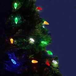 Anycosy Christmas Lights, 16.4 Ft 50 LEDs Strawberry Battery Operated Strings Lights 8 Modes With Auto On/Off Time For Xmas Tree Garland Garden Patio Indoor Outdoor Christmas Decorations, Multi-Color -Xmas Lighting Shop 61Vocv9LY4L. AC SL1024