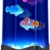 Gifts For Kids Adults, Multi-Color Fake Fish Lava Lamp, USB Powered Aquarium Night Lights, Home Office Room Desktop Decoration, Gift For Christmas, Birthdays, Halloween, Holidays