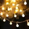 Traveant Battery Operated LED Globe String Lights, Fairy Lights 100 Led 33 Feet 8 Modes Waterproof Christmas Lights With Remote For Home Bedroom Garden Wedding Party Decoration