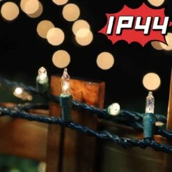 LAMPHOME Super-Bright Extendable Warm White Christmas Lights Decoration 100Lights 19.6ft UL Certified Mini Bulb String Lights Set For Outdoor Christmas Tree Garden Holiday Party Patio Wedding Decor -Xmas Lighting Shop 61ZaNOSW1BL. AC SL1280