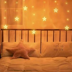Towardlight Star Curtain Light 11.5FT 159 LED Fairy Night Light Indoor 8 Modes USB Star Lights With Remote Control For Bedroom Wedding Party Christmas New Year Garden Decorations Lights-Warm White -Xmas Lighting Shop 61ZdJJriM2L. AC SL1500