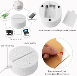 3 Pattern Cat Night Light 3D Illusion 16 Colors Table Lamp 16 Colors Conversion With Remote Touch For Kids Fans Room Decor Christmas Birthday Gifts -Xmas Lighting Shop 61bC353z1aL. AC SL1000