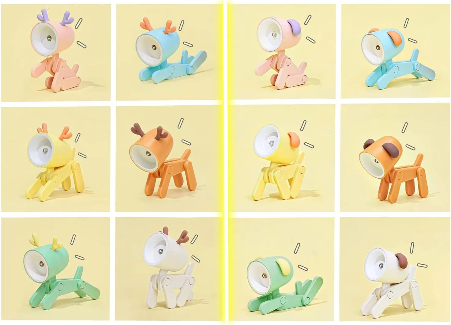 SpassLeben Cute Night Light For Kids, Mini Led Table Desk Lamp, Decorative Lamp Nightstand, Animal Pet Nightlights, Christmas Decorate Birthday Gifts For Children, Students (1 X Off-White Dog) 5 SpassLeben Cute Night Light For Kids, Mini Led Table Desk Lamp, Decorative Lamp Nightstand, Animal Pet Nightlights, Christmas Decorate Birthday Gifts For Children, Students (1 X Off-White Dog) - Image 5