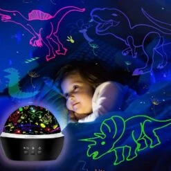 MINGKIDS Night Light For Kids Dinosaur Toys,2 In 1 Rotating Projector Lamp With Dino&Vehicles Theme,Christmas Birthday Gift For 3 To 8 Year Olds Boys Girls,Kids Room Decor For Toddler Boy Toy Gifts -Xmas Lighting Shop 61bWjDkJ2BS. AC SL1001