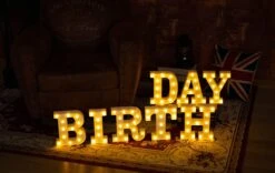 Yorulory LED Letter Lights Sign Letters Light Up Letters Sign For Night Light Wedding Birthday Party Battery Powered Christmas Lamp Home Bar (A) -Xmas Lighting Shop 61baFZ4NGL. AC SL1000