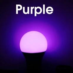 Energetic A19 Purple Light Bulb, 3W Equivalent 40W, E26 Base Non-dimmable LED Bulb For Christmas Halloween Party Decoration, Home And Holiday Lighting, UL Listed, 2 Pack -Xmas Lighting Shop 61c8j6RLUL. AC SL1500
