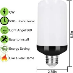 Y- STOP Upgraded LED Flame Light Bulb, 4 Modes Fire Light Bulbs With Upside Down Effect, E26 Base Flickering For Christmas, Party, Outdoor, Indoor, Home Decor (2 Pack) -Xmas Lighting Shop 61d1wpwX8xL. AC SL1300