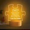 Vihugy Gifts For Dad, Dad Birthday Gifts, Dad Gifts From Daughter Son, Fathers Day Engraved Acrylic Night Light Gifts For Dad, Birthday Gifts For Dad, Christmas Gifts For Dad, Wooden Base