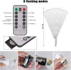 Techip 4PCS 120LED Starburst Lights Battery Operated Hanging Fairy Star Sphere Lights With Remote Waterproof Hanging Ceiling Decorations For Bedroom Wedding Party Christmas, Warm White -Xmas Lighting Shop 61e4lJstxpL. AC SL1300