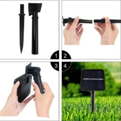 Solar Rope Light 33FT 100L IP65 Waterproof Outdoor LED Copper Fairy String Tube Lights For Party Garden Yard Home Wedding Christmas Halloween Holiday Tree Decoration Lighting (Warm White) -Xmas Lighting Shop 61ep7JTy3S. AC SL1000