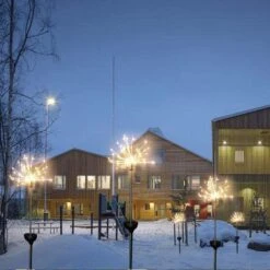 2 Pack Solar Garden Lights, 120 LED Solar Firework Lights Outdoor, Decorative Stake String Lights For Walkway Backyard Pathway Patio Christmas Wedding Party (2, Warm White) -Xmas Lighting Shop 61fNnQKSMML. AC SL1001