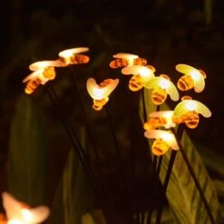Wuchyu Upgraded 4-Pack Solar Firefly Fairy Lights For Outdoor Yard Decorations, Waterproof Solar Swaying Bee Stake Lights, Outside Solar Decorative Porch Lights For Garden Halloween Christmas Decor -Xmas Lighting Shop 61gIK8DjxbL. AC SL1500