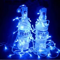 VTECHOLOGY Christmas String Lights, 66FT 200 LEDs Blue Halloween String Lights 8 Modes Fairy Lights With End-to-End Plug Decoration For Christmas Tree Indoor Outdoor, Blue (Clear Wire) -Xmas Lighting Shop 61gkvgybXAL. AC SL1200