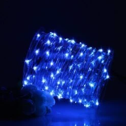 SOLARMKS Solar String Lights,200 LED Solar Lights Outdoor 8 Modes Blue Christmas Lights Waterproof Solar Fairy Lights For Pool Garden Patio Wedding Party Christmas Holiday Outdoor Decorative -Xmas Lighting Shop 61hLUCyjQML. AC SL1000