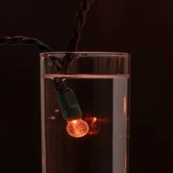 YULETIME Orange One-Piece G12 LED Christmas Lights, Total 48 Feet 140 Count 2 Strands 24ft 70ct Waterproof Raspberry String Light (Orange) -Xmas Lighting Shop 61iXSo i9XL. AC SL1500