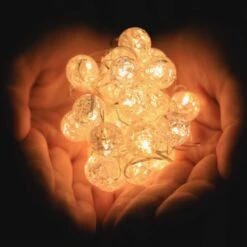 HuTools Globe String Lights For Bedroom, Decorative Christmas Lights, Crystal Crackle Ball Lights 10Ft 30 LED Soft White Battery Operated Fairy Lights Perfect For Valentine's Day Decor -Xmas Lighting Shop 61l2wt9jYgL. AC SL1500