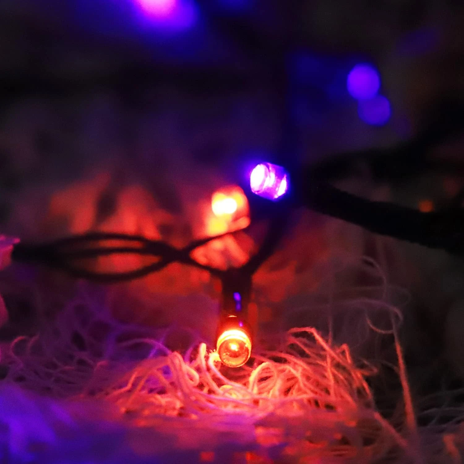 Vicila Halloween Solar String Lights Orange Purple, 2 Pack 200 LED Solar Lights Garden 8 Modes Fairy Lights For Christmas, Wedding, Party, Halloween Decorations-72ft(Purple&Orange) 5 Vicila Halloween Solar String Lights Orange Purple, 2 Pack 200 LED Solar Lights Garden 8 Modes Fairy Lights For Christmas, Wedding, Party, Halloween Decorations-72ft(Purple&Orange) - Image 5