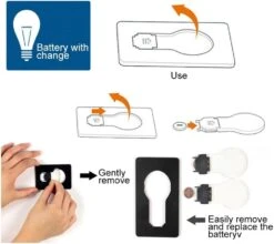 Inovat 10PCS / 10 X Mini Led Credit Card / Portable / Card Pocket Light Bulb Lamp Christmas Card / Switch Card Sharp Led Light Bulb Blue Card With White Color Light -Xmas Lighting Shop 61l8Gw 0xkL. AC SL1000