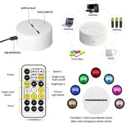 GENERIC The Owl Gift, 3D Night Light - The Owl House Merch, 7 Color Change Decor Lamp With Remote, Dim, Timer, Gifts For Christmas Birthday Girls -Xmas Lighting Shop 61lEFWTIs0L. AC SL1200