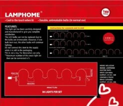 LAMPHOME 17''160 LED (10x16LED) Twinkle Arch Lawn Stake Light , Set Of 10 Candy Cane Arch Outdoor Christmas Pathway Markers (RED+White) -Xmas Lighting Shop 61mUHE1AELL. AC SL1160