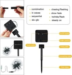 Solar String Lights Outdoor 60 LED 36ft Solar Patio Lights With 8 Modes, Solar Powered/USB , Waterproof Crystal Ball String Lights For Patio, Lawn, Garden, Wedding, Party, Christmas Decor(Warm White) -Xmas Lighting Shop 61mpO4m7wBS. AC SL1000