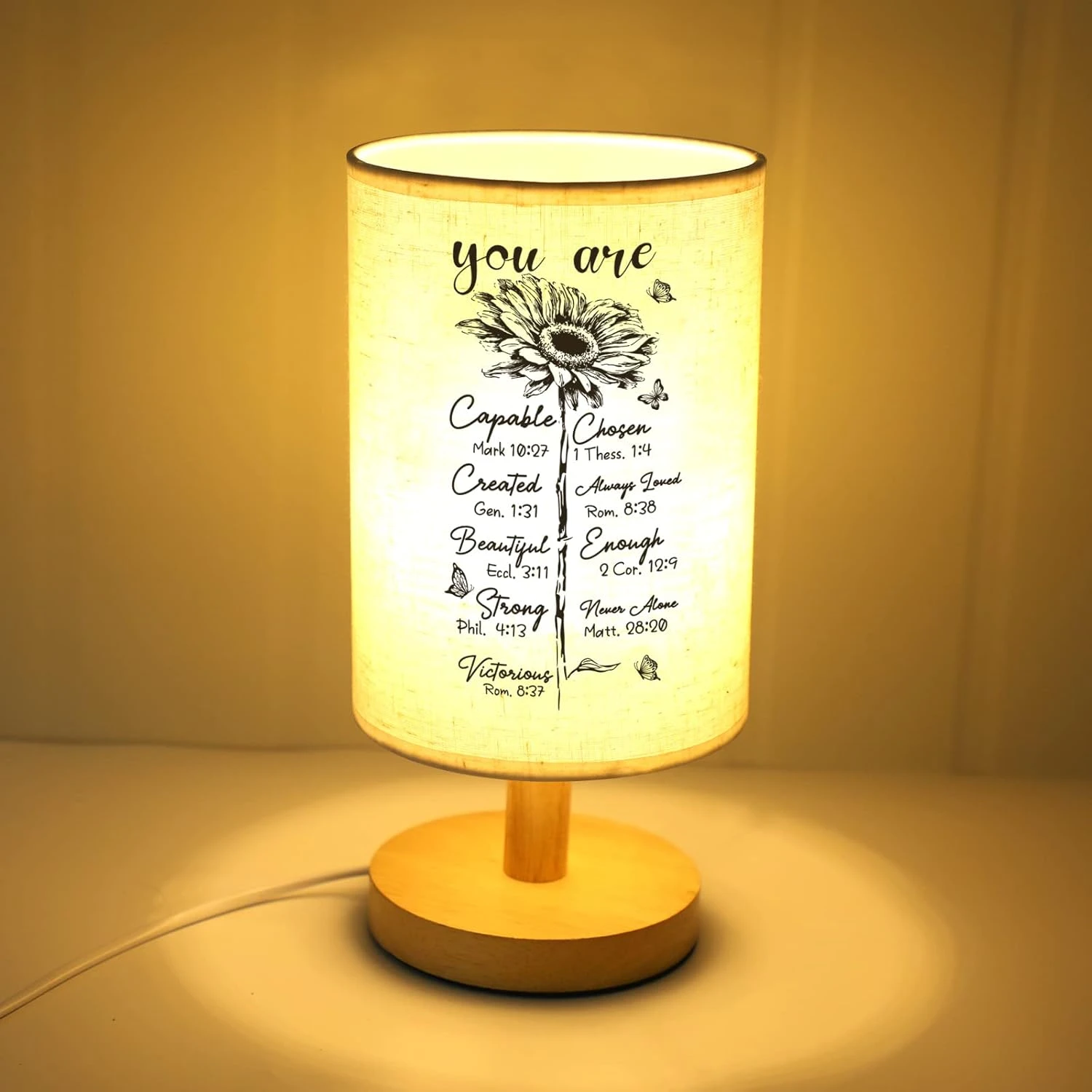 PRSTENLY Christian Gifts For Women Night Light, Christmas Thanksgiving Day Birthday Gifts For Mom Grandma, Spiritual Religious Gifts Idea, Inspiration Sunflower Gifts For Women, Friends, Sister 5 PRSTENLY Christian Gifts For Women Night Light, Christmas Thanksgiving Day Birthday Gifts For Mom Grandma, Spiritual Religious Gifts Idea, Inspiration Sunflower Gifts For Women, Friends, Sister - Image 5