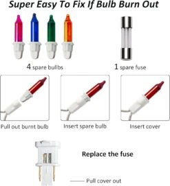 FUNPENY Multicolor Christmas Lights, 33 FT 150 Count Incandescent Mini String Lights White Wire, 110V UL Certified Waterproof Fairy Lights For Indoor Outdoor Christmas Tree Xmas Party Home Decorations 9 FUNPENY Multicolor Christmas Lights, 33 FT 150 Count Incandescent Mini String Lights White Wire, 110V UL Certified Waterproof Fairy Lights For Indoor Outdoor Christmas Tree Xmas Party Home Decorations -Xmas Lighting Shop 61mqrGdmypL. AC SL1500