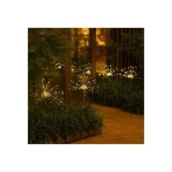 LoveNite Solar Garden Lights, Outdoor Solar Firework Stake Lights, Waterproof Copper Wire Decorative Landscape Lights For Pathway Backyard Patio Lawn Christmas Party Decor (Warm White, 4) 9 LoveNite Solar Garden Lights, Outdoor Solar Firework Stake Lights, Waterproof Copper Wire Decorative Landscape Lights For Pathway Backyard Patio Lawn Christmas Party Decor (Warm White, 4) -Xmas Lighting Shop 61n2powwNL. AC SR10001000